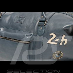 Sehr große Ledertasche 24h Le Mans Weekender 72H Royal Blau Matthew 27470-0012