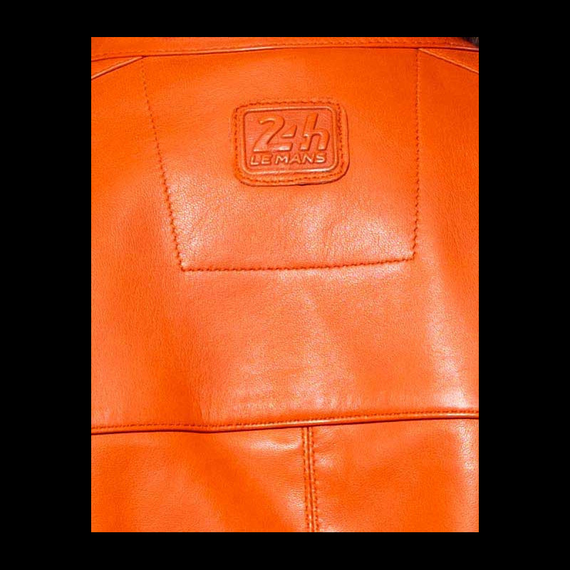 Leather Jacket 24h Le Mans Orange Travis 274772090 men
