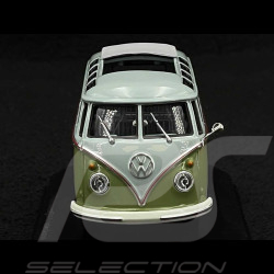 Volkswagen Transporter T1 Samba Minibus 1961 Green / Grey 1/43 Minichamps 940052300