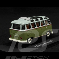 Volkswagen Transporter T1 Samba Minibus 1961 Green / Grey 1/43 Minichamps 940052300