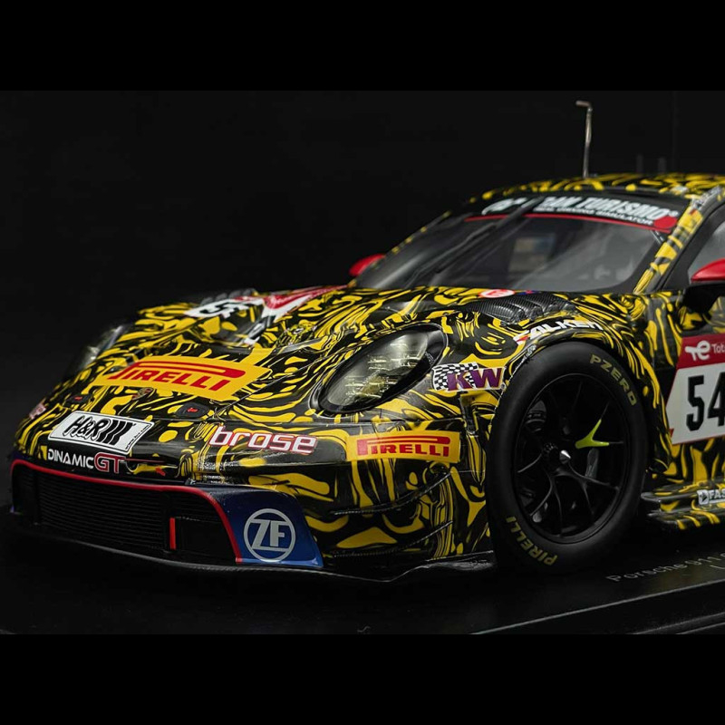Porsche 911 GT3 R Type 992 n° 54 24h Nürburgring 2023 1/18 Spark