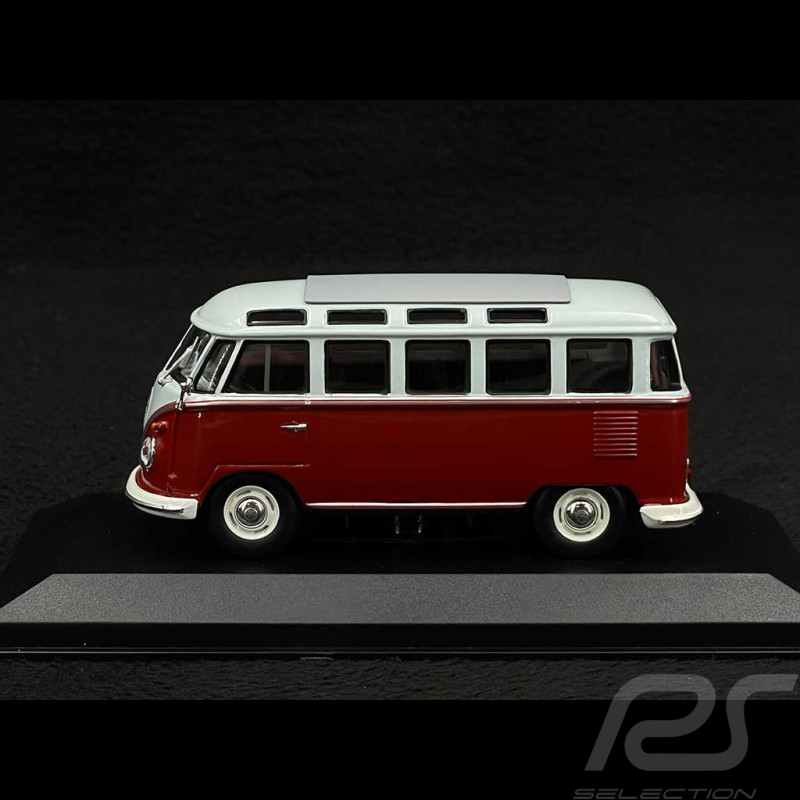 Volkswagen Transporter T1 Samba Minibus 1961 Rot / Grau 1/43 Minichamps 940052301
