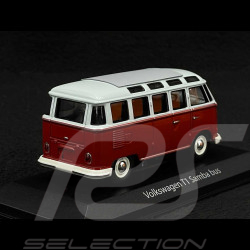 Volkswagen Transporter T1 Samba Minibus 1961 Red / Grey 1/43 Minichamps 940052301