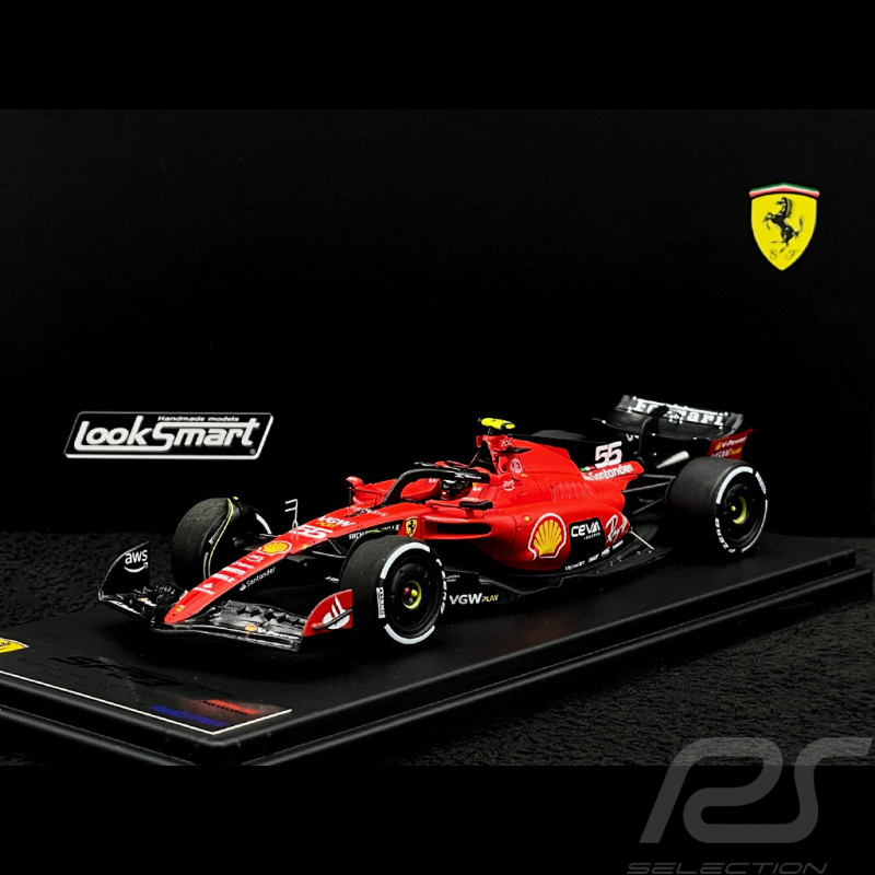Carlos Sainz Jr Ferrari SF23 n° 55 Sieger GP Singapur 2023 F1 1/43 LookSmart LSF1054