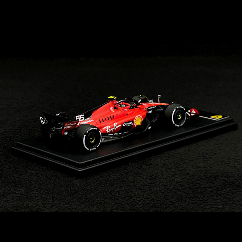 Miniature Ferrari SF-23 2023 – Carlos Sainz – Échelle 1/43 – Looksmart – Neuf