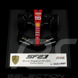 Carlos Sainz Jr Ferrari SF23 n° 55 Winner GP Singapore 2023 F1 1/43 LookSmart LSF1054