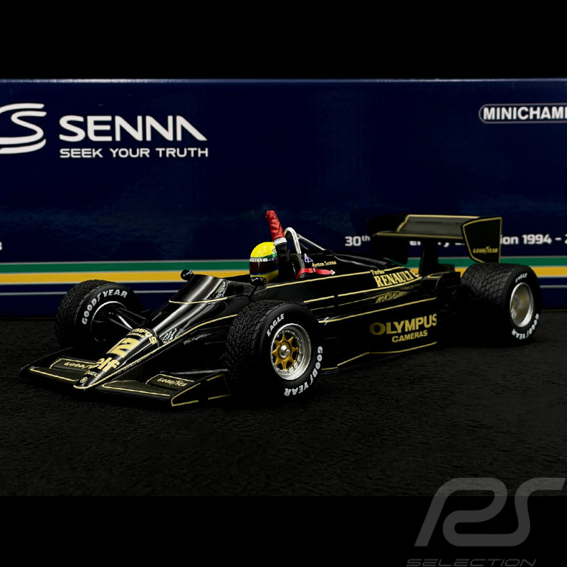 Ayrton Senna Lotus Renault 97T n° 12 First Career Win Winner GP Portugal 1985 F1 1/18 Minichamps 540853872
