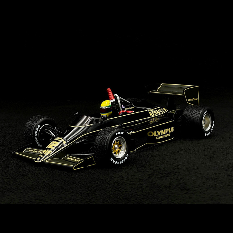 Casque Ayrton Senna Lotus 1/8 – Minichamps – Victoire Portugal 1985