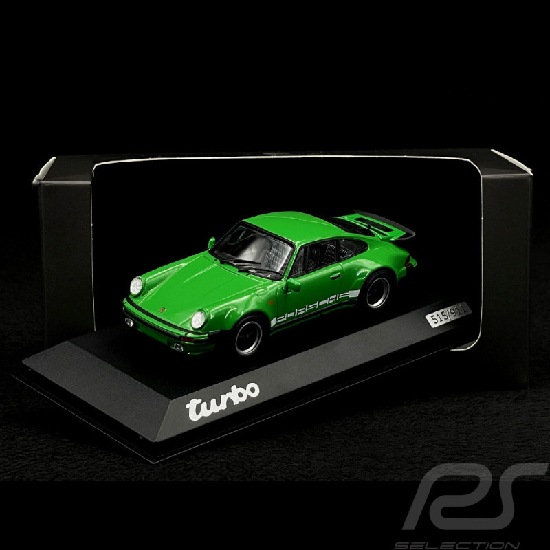 SEHR SELTEN Porsche 911 Turbo 3.0 Typ 930 1976 Vipergrün 1/43 Minichamps WAP0202210S930