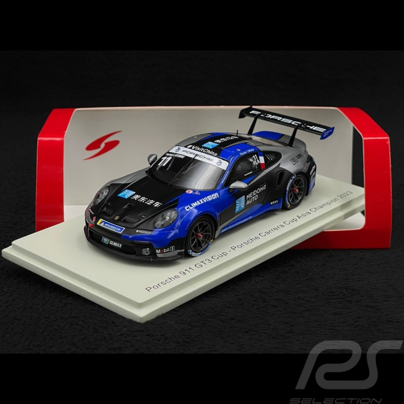 Porsche 911 GT3 Cup Type 992 n° 11 Vainqueur Porsche Carrera Cup Asie 2023 1/43 Spark SA273