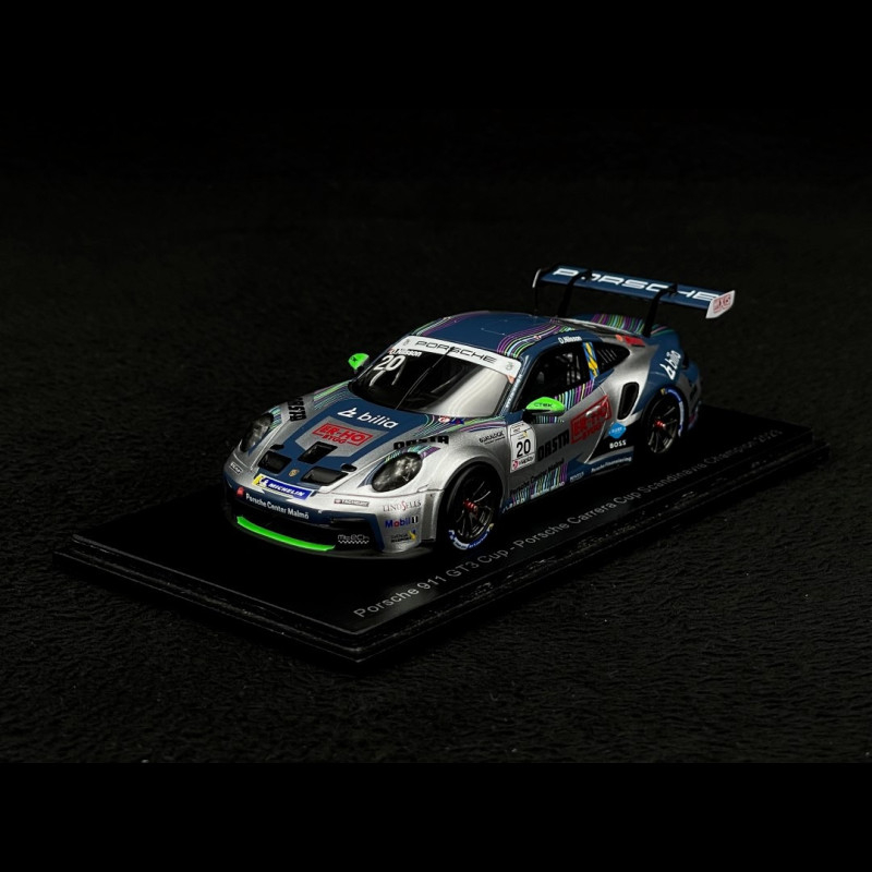 Miniature Spark 1/43 Porsche 911 GT3 Cup N°1 Carrera Cup Scandinavie (Neuf, Prévente)
