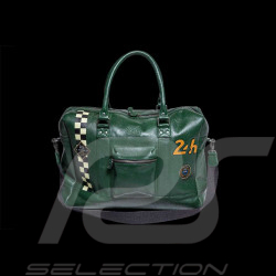 Big Leather Travel Bag 24h Le Mans 48H Dark Green 27473-3037