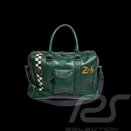 Big Leather Travel Bag 24h Le Mans 48H Dark Green 27473-3037