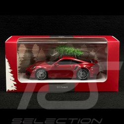 Porsche 911 Turbo S Typ 992 2023 mit Weihnachtsbaum Karminrot 1/43 Minichamps WAP0201630SXMS