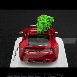 Porsche 911 Turbo S Typ 992 2023 mit Weihnachtsbaum Karminrot 1/43 Minichamps WAP0201630SXMS