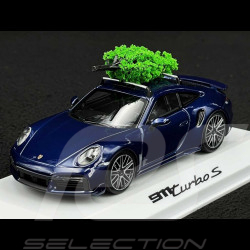 Porsche 911 Turbo S Typ 992 2023 mit Weihnachtsbaum Enzianblau 1/43 Minichamps WAP0201640SXMS