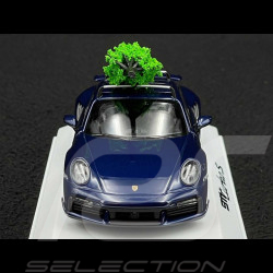 Porsche 911 Turbo S Type 992 2023 with Christmas Tree Gentian Blue 1/43 Minichamps WAP0201640SXMS