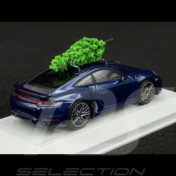 Porsche 911 Turbo S Typ 992 2023 mit Weihnachtsbaum Enzianblau 1/43 Minichamps WAP0201640SXMS