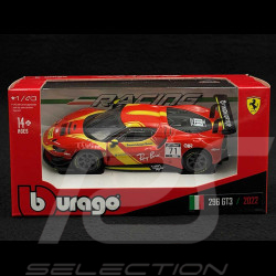 Ferrari 296 GT3 n°71 2023 Red / Yellow 1/43 Bburago 36320