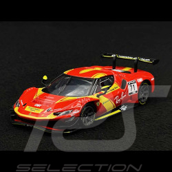 Ferrari 296 GT3 n°71 2023 Red / Yellow 1/43 Bburago 36320