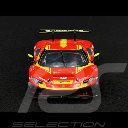 Ferrari 296 GT3 n°71 2023 Red / Yellow 1/43 Bburago 36320