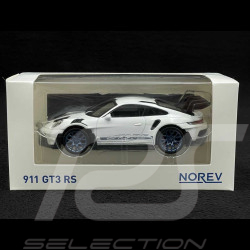 Porsche 911 GT3 RS Type 992 2022 Blanc / Bandes Bleues 1/43 Norev Jet-Car 750048