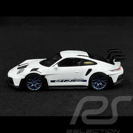 Porsche 911 GT3 RS Type 992 2022 Blanc / Bandes Bleues 1/43 Norev Jet-Car 750048