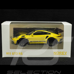 Porsche 911 GT3 RS Type 992 2022 Jaune Racing / Bandes Noires 1/43 Norev Jet-Car 750063