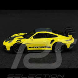 Porsche 911 GT3 RS Type 992 2022 Jaune Racing / Bandes Noires 1/43 Norev Jet-Car 750063