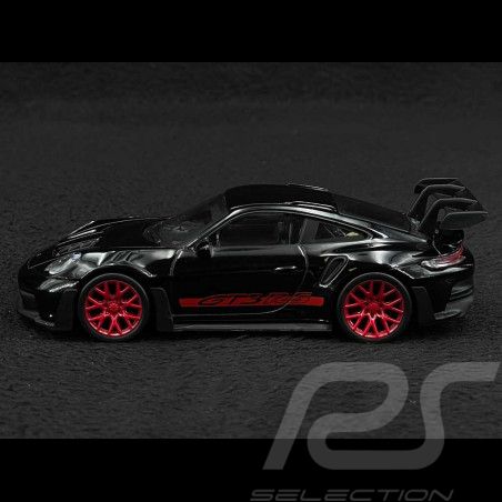 Porsche 911 GT3 RS Type 992 2022 Black / Red Stripes 1/43 Norev Jet-Car 750062