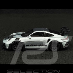 Porsche 911 GT3 RS Type 992 2022 Ice Grey / Black Stripes 1/43 Norev Jet-Car 750049