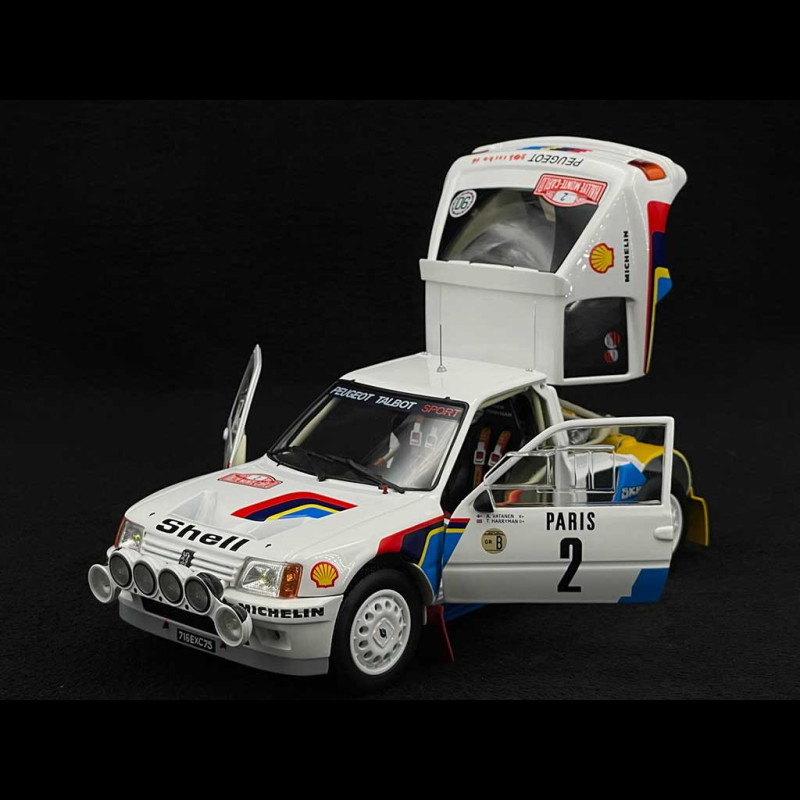 IXO Peugeot 205 T16 #2 – Vainqueur Rallye Monte-Carlo 1985 – Échelle 1/24 – Vatanen