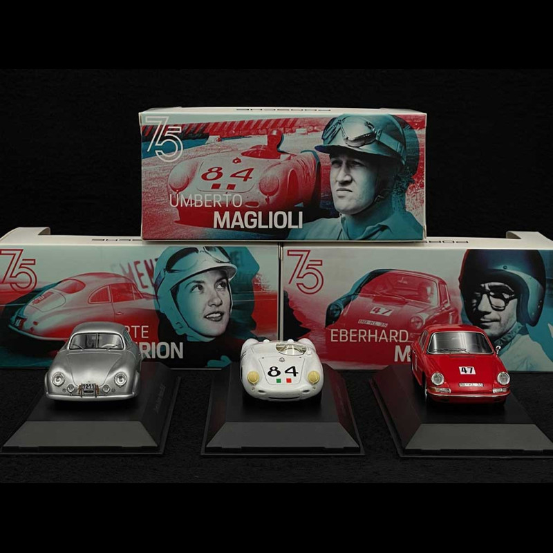 Spark PORSCHE 356 SL COUPE WINNER CLASS 24h LE MANS 1951 #46 with Spark PORSCHE 356 SL COUPE WINNER CLASS 24h LE MANS 1951 #46 with