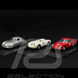 Trio Porsche 356 SL 550 Spyder & 911 1/43 Spark