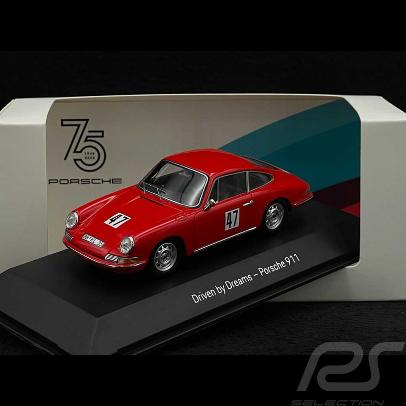 Porsche 911 n° 47 Eberhard Mahle 1966 Rouge 1/43 Spark MAP02015023