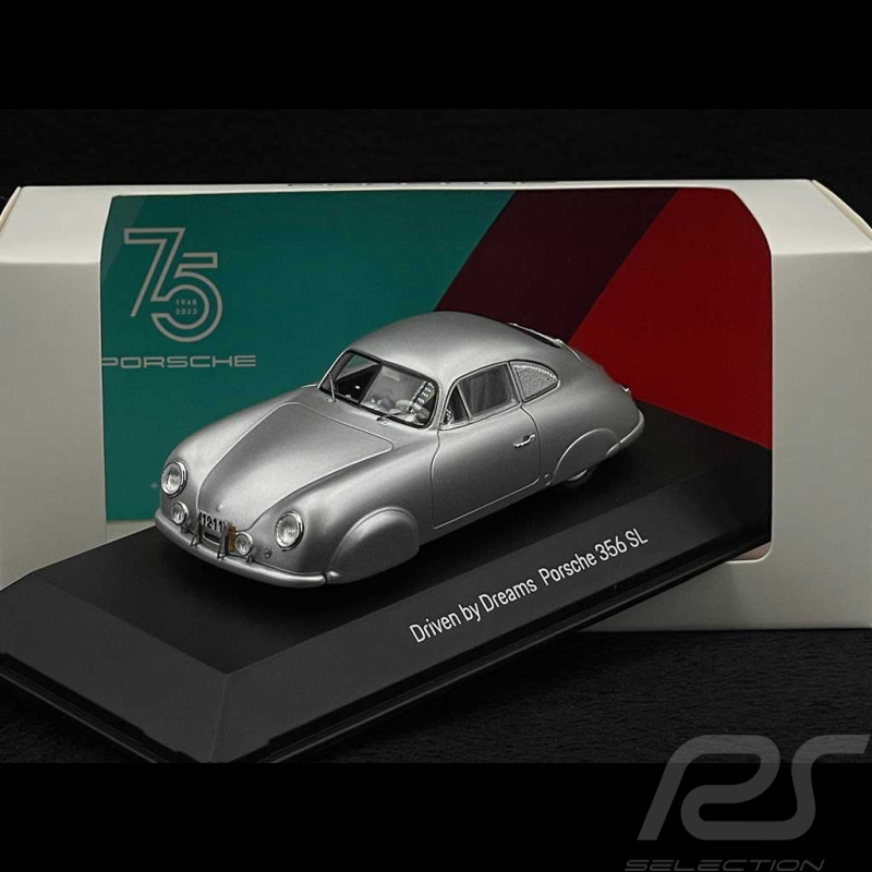 Porsche 356 SL Gilberte Thirion 1952 Silver 1/43 Spark MAP02000223