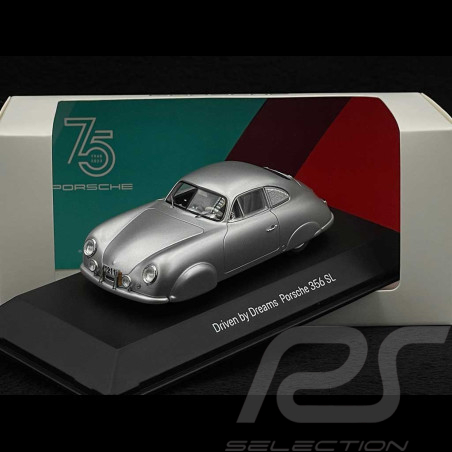 Porsche 356 SL Gilberte Thirion 1952 Argent 1/43 Spark MAP02000223