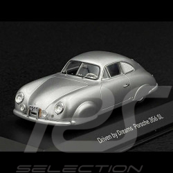 Porsche 356 SL Gilberte Thirion 1952 Argent 1/43 Spark MAP02000223