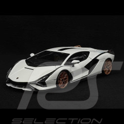 Lamborghini Sian Hybrid FKP37 2020 Blanc 1/18 Bburago 11046W