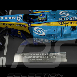 Giancarlo Fisichella Renault R25 V10 n° 5 Vainqueur GP Australie 2005 F1 1/18 Minichamps 117050106