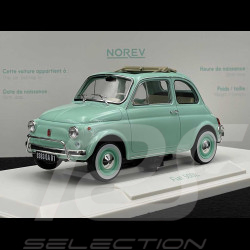 Cadeau de Naissance Fiat 500 L 1968 Bleu Pastel 1/18 Norev 187777