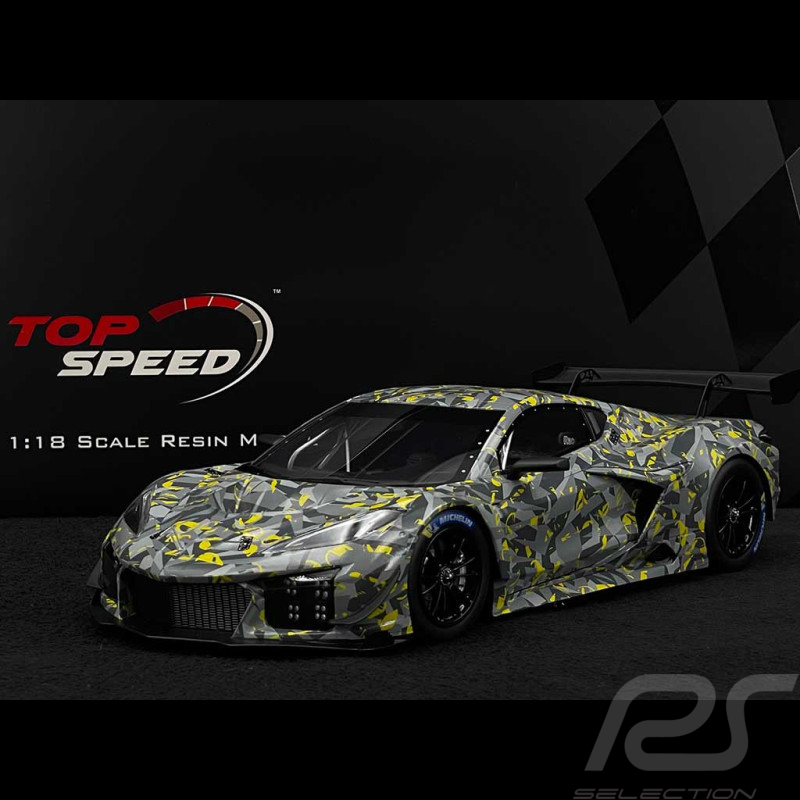 Chevrolet Corvette C8 Z06 GT3.R Test Car Sebring 2022 Grau 1/18 Top Speed TS0540