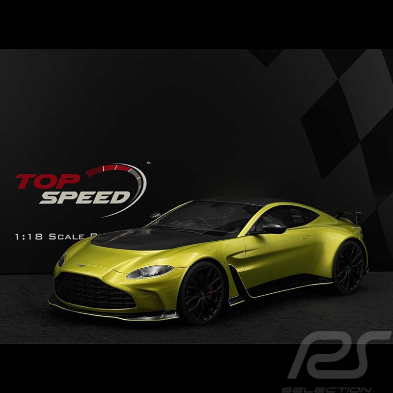 Aston Martin V12 Vantage 2023 Cosmopolitan Gelb 1/18 Top Speed TS0453
