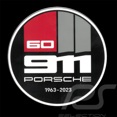 Porsche 911 Sticker 60 years 1963 - 2023 for the inside of glasses