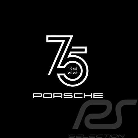 Autocollant Porsche 75 ans 1948 - 2023 pour l'intérieur de la vitre