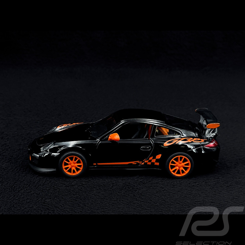 Porsche 911 GT3 RS Type 997 2010 Pull Back Toy Black 1/36 Kinsmart 61175
