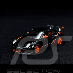 Porsche 911 GT3 RS Typ 997 2010 Spielzeug Reibung Schwarz 1/36 Kinsmart 61175