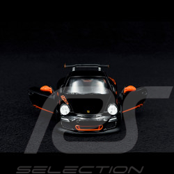 Porsche 911 GT3 RS Typ 997 2010 Spielzeug Reibung Schwarz 1/36 Kinsmart 61175