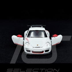 Porsche 911 GT3 RS Type 997 2010 jouet à friction Blanc Carrara 1/36 Kinsmart 61175