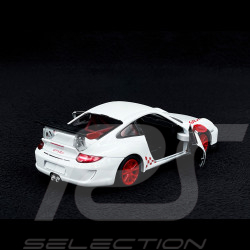 Porsche 911 GT3 RS Type 997 2010 jouet à friction Blanc Carrara 1/36 Kinsmart 61175